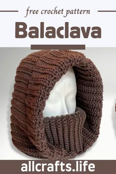 a crocheted hat and scarf are shown with the words, free crochet pattern