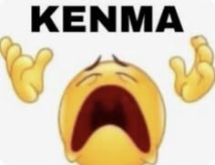 an emoticion with the words kenma in front of it