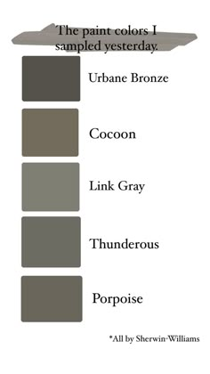 the pantone color chart for different shades of brown, gray, and white paint