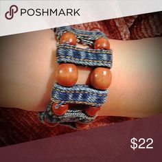 Denim Boho Bracelet Jean Crafts, Denim Ideas, Denim Diy