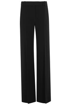 Pants - Eramanno Scervino - black color - front zipper and hook closure - waist loops - side welt pockets - tailored pattern Ermanno Scervino Checked Jeans Women, Paris Texas, Prada Leather, Zimmermann Dress, Pleats Please Issey Miyake, Ermanno Scervino, Gorgeous Bags, Skirt Suit, Card Holder Leather