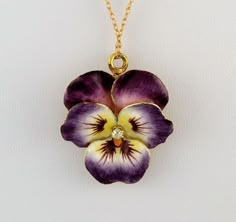 Pansy Garden, Jewelry Mood Board, Polymer Clay Jewelry Tutorials, Edwardian Jewelry, Steampunk Accessories, Pansies Flowers, Jewelry Accessories Ideas, Art Nouveau Jewelry, Violet Flower