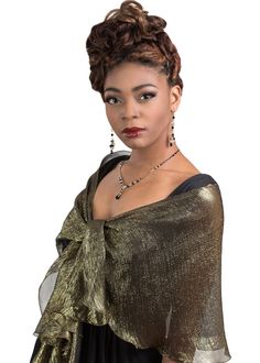 "This glamorous scarf is made for evening wear in a stunning gloss gold-on-black color and is perfect for parties and red carpet events. Made with finest quality fabric (100% silk chiffon) this wrap can be paired with the best designers dresses and gives a sense of luxury to your shoulders. Take it as a great coordinator for your classic stylish mother-of-bride ensemble to cover your shoulders and with a chic accessory. Dimension: The full length of the scarf is about 66\" and the width on the c Elegant Gold Scarf For Wedding, Glamorous Party Shawl, Elegant Black Festive Shawl, Elegant Black Festive Scarves, Elegant Black Shawl For Festive Occasions, Elegant Black Scarves For Festive Season, Elegant Black Scarf For Festive Season, Gold Shawl For Formal Festive Occasions, Formal Festive Gold Shawl