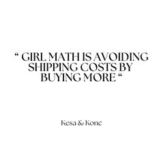 a white book cover with the words girl maths avoiding shipping costs by buying more