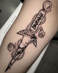 Minato kunai tattoo idea Minato Tattoo Design, Naruto Minato Tattoo, Cool Naruto Tattoos, Tattoo Ideas Naruto, Naruto Anime Tattoo