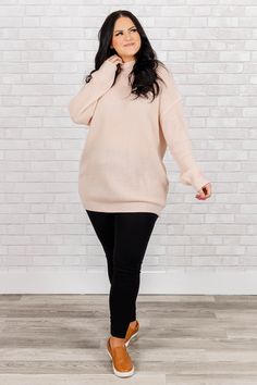 This is the sweater you've been dreaming about! This comfy and lightweight top comes in a lovely rose water color that adds a touch of elegance to any outfit! Perfect for pairing with skinnies or leggings, it's the ultimate choice for a casual chic look! 100% Acrylic Chic Soul, Ideal Wardrobe, Fashion Wishlist, Chic Look, Plus Size Sweaters, Lightweight Tops, Model Fits, Curvy Outfits, Rose Water