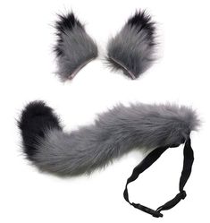 PRICES MAY VARY. High quality faux fur. Easy to wear, includes 1 pair of Ear Hairclip and 1 x Tail with solid buckle. Net Length of tail: 20.5" (52cm). One size fits most people, suitable for women and man. Perfect for plays, theatrical productions, or as a unique Christmas Party or Halloween costume. How to make the tail more fluffy: when you receive it, you need to shake the tail upside down, it will become fluffy again. Great for night Party, carnivals, masquerade, Mardi Gras, cosplay, night Tiger Costume Diy, Wolf Ears And Tail, Spice And Wolf Holo, Zoo Animal Party, Fox Ears And Tail, Narnia Costumes, Halloween Costumes To Make, Tiger Costume, Fox Costume