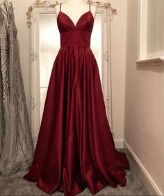 A Line Prom Dress, Dress Spaghetti Straps, Spaghetti Strap Prom Dress, Prom Dress Long, Dresses For Prom, Make Your Own Dress, Prom Dress Evening, A Line Prom Dresses, Dress A Line