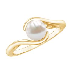 Product Details This simple and elegant Freshwater Pearl Solitaire Ring is embellished with Round Shape Freshwater Pearl secured by Bead Setting, crafted with Hallmarked Metal. • You can style this Freshwater Pearl Bypass Ring with your simple or special attire and let her stand out from the crowd. Product Information SKU SHP-RINGS032210241 Width 8.5 mm Height 7 mm Weight 2.00 gm (Approximate) FRESHWATER PEARL INFORMATION No.of Stones 1 Pieces Total Weight 2.24 Carat (Approximate) Dimension(appr Timeless Round 14k Gold Pearl Ring, Elegant Hallmarked Round Pearl Ring, Elegant 14k Gold Pearl Ring With Polished Finish, Classic Gold Pearl Ring With Polished Finish, Classic Adjustable Gold Pearl Ring, Bypass Ring, Pearl Ring, Solitaire Ring, Fresh Water