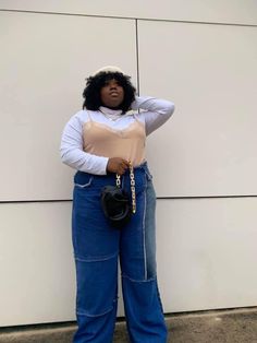 Spring Outfits Aesthetic Plus Size, Plus Size Winter Outfits Aesthetic, Plus Size Trendy Outfits 2022, Plus Size Outfits Trendy, Aesthetic Fashion Plus Size, Fat People Outfits, Street Wear Plus Size, Plus Size 90s Fashion Outfits