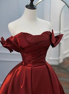 Fitted A-line Embellished Ball Gown, Burgundy A-line Evening Dress For Prom, Embellished Fitted A-line Ball Gown, Burgundy Fitted Ball Gown For Prom, Burgundy Fitted Ball Gown For Prom Season, Burgundy Ball Gown Evening Dress For Party, Burgundy Ball Gown For Party, Red Party Ball Gown, Fitted Burgundy Ball Gown