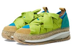 Free People Chapmin Espadrille Sneaker - Women's Shoes : Lime : The Free People Chapmin Espadrille Sneakers are a perfect mesh of sporty and boho-chic style with its suede and textile upper featuring a multilayered outsole and jute trim detailing. Ribbon lace-up closure with a back pull tab. Leather and textile lining on a cushioned footbed. Sawtooth rubber outsole. Made in Spain. Measurements: Weight: 1 lb 2 oz Platform Height: 1 1 4 in Product measurements were taken using size EU 39 (US Women Fils Shoes Outfit Women, Beach Lace-up Sneakers With Textured Sole, Beach Sneakers With Textured Sole And Lace-up Design, Summer Mesh Sneakers With Textured Sole, Sporty Beach Sneakers, Summer Textile Sneakers With Removable Insole, Textile Sneakers With Removable Insole For Summer, Green Textile Sneakers For Spring, Beach Sneakers With Woven Textile Sole