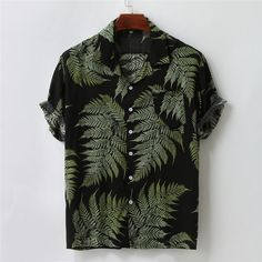 Season:Summer; Fabric:60% Cotton; Sleeve Length:Short Sleeve; Look After Me:Wet and Dry Cleaning,Washable; Gender:Men's; Style:Hawaiian,Fashion; Tops Type:Summer Shirt,Beach Shirt,Button Down Shirt,Summer Hawaiian Shirt; Occasion:Vacation,Casual Daily,Going out; Pattern:Graphic Prints,Leaf; Design:Print,Pocket; Neckline:Camp Collar; Front page:FF; Listing Date:03/16/2023; Bust:; Hips:null; Length:; Length [Bottom]:null; Shoulder Width:; Sleeve:; Waist:null; Fit US Size:null; Fit UK Size:null; Fi Summer Casual Collar Tops For Vacation, Vacation Shirt With Casual Collar And Button Closure, Vacation Tops With Casual Collar And Buttons, Casual Collar Tops With Buttons For Vacation, Casual Collar Camp Shirt With Buttons For Vacation, Vacation Camp Shirt With Casual Collar, Beach Shirt With Camp Collar And Button Closure, Beach Shirt With Camp Collar, Camp Collar Shirt With Button Closure For Beach