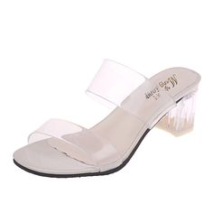 Sandal Type: Basic Upper Material: PVC Heel Type: Square heel Outsole Material: Rubber Item Type: Sandals Fashion Element: Platform Lining Material: PU Style: Elegant Heel Height: High (5cm-8cm) With Platforms: No Side Vamp Type: Open Model Number: MX-169-2 Occasion: Casual Closure Type: Slip-On Pattern Type: Solid Back Counter Type: Ankle Strap Insole Material: Rubber Department Name: Adult Fit: Fits true to size, take your normal size Color: Beige/Khaki Spring Clear Closed-toe Jelly Sandals, Spring Clear Closed Toe Jelly Sandals, Clear Jelly Sandals With Block Heel, Clear Closed Toe Jelly Sandals For Spring, Clear Block Heel Jelly Sandals, Closed Toe Clear Strap Sandals, Clear Closed Toe Sandals With Translucent Outsole, Elegant Open Toe Synthetic Jelly Sandals, Clear Sandals With Round Toe And Clear Strap