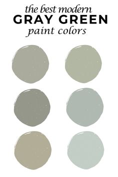 the best modern gray green paint colors