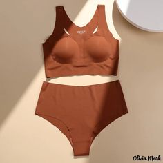 Olivia Mark - Sujetador deportivo que no deja marcas sin aro de acero espalda fruncida sujeción camiseta interior sin mangas Leg Pillow, Wireless Bras, Period Panties, Bra Size Charts, Lounge Lingerie, Bra Panty, Wireless Bra, Padded Bras, Sport Wear