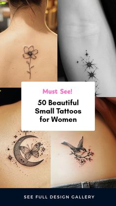 Explore 50 stunning small meaningful tattoos for women, featuring various unique tattoo designs including a graceful side bird tattoo. This pin showcases 4 beautiful images of cute and meaningful tattoos perfect for any woman. Graceful Tattoos For Women, Small Hour Glass Tattoos For Women, Cosmos Tattoo Design, Personal Tattoo Ideas, Stars And Flowers Tattoo, Small Collarbone Tattoos For Women, Small Witchy Tattoos For Women, Small Tattoos Best Friends, Celestial Tattoos For Women