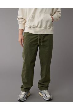 Flex is durable and designed to give you just enough stretch to move with no problem/Structured fabric with a soft hand-feel and plenty of movement/Elastic waist Relaxed Fit Tapered Leg Parachute Pants Athleisure, Sporty Cargo Pants With Relaxed Fit And Tapered Leg, Elevated Casual Stretch Sweatpants With Pockets, Stretch Sweatpants With Pockets For Elevated Casual, Stylish Stretch Sweatpants With Pockets, Stretch Straight Leg Sweatpants For Elevated Casual, Stretch Pants With Elastic Waistband For Elevated Casual, Functional Green Bottoms With Elastic Waistband, Functional Stretch Cargo Pants With Tapered Leg