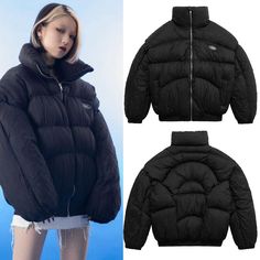 Made Extreme Bubble Parka Padded Puffer Jackets Keep out the cold this winter with this stylish and functional Down Bubble Parka Padded Puffer Jacket. Made of a cotton and polyester blend, this unisex jacket is hip-hop style at its finest. The oversized coat will keep you cozy and warm all winter long. Product Details: A jacket fit for a king (or queen). Stay warm in style with our puffer jacket. Oversized and designed to keep you cozy, this jacket is perfect for cold days. Made with a cotton an Long Sleeve Nylon Puffer Jacket For Streetwear, Techwear Puffer Jacket For Streetwear In Fall, Fall Streetwear Techwear Puffer Jacket, Fall Techwear Puffer Jacket For Streetwear, Trendy Nylon Streetwear Outerwear, Trendy Nylon Outerwear For Streetwear, Streetwear Quilted Down Puffer Jacket, Quilted Down Puffer Jacket For Streetwear, Urban Style Puffer Jacket For Streetwear