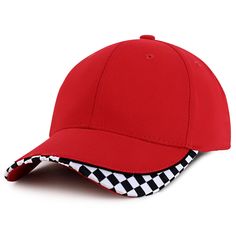 PRICES MAY VARY. High quality premium cotton fabric 6 Panels, Racing flag pattern, Curved bill, and Premium cotton fabric. Eyelets on every panel for ventilation. Hook and Loop Adjustable Closure Available 3 sizes : 54CM / XS-S (Youth), 58CM M-L (Adult Regular), 62CM XL-2XL (Adult Oversized) Armycrew racing flag pattern baseball cap, made from premium cotton, this cap is not only comfortable to wear, but also durable enough to last through all your racing adventures. Designed to fit both childre Car Racer Costume, Racer Costume, Racing Flag, Red Vines, Flat Bill Hats, Cute Caps, Car Racer, 5 Panel Hat, Flag Pattern