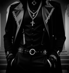 Ai image, gothic street style #mensclothing #mensfashion #menswear #menstyle #streetstyle #streetwear #outfitideas #styleinspo Gothic Street Style, Fancy Suit, Men's Formal Style, Concept Clothing, Men Stylish Dress, Fashion Suits For Men, Gothic Outfits, Fancy Outfits