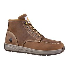 Men's 11.5W Brown Leather Lightweight Wedge NWP Soft Toe 4-inch Casual Boot CMX4023 Casual Work Boots, Wedge Work Boots, Lightweight Boots, Mens Fashion Rugged, Men Carhartt, Work Boots Men, Safety Boots, Work Boot, Stylish Boots