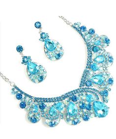 Aqua Austrian Crystal Necklace Set Brand New Color Silver / 17.5" Chain Necklace w Parrot Clasp Silver Plated Non Tarnish Finish All our items are Free of Lead and nickel Austrian Blue Crystal Women Necklace Earrings Set Silver Plated Holiday Special Austrian Blue Crystal Women Necklace Earrings Set Silver Plated Holiday Special Click image to enlarge Description Aqua Austrian Crystal Necklace Set Brand New  Color Silver / 17.5" Chain Necklace w Parrot Clasp  Silver Plated Non Tarnish Finish All Jewelry Poster, Talking Tom, Baddie Tips, Accessories Inspiration, Nice Outfits, Useful Things, Women Necklace, S Jewelry, Gorgeous Jewelry