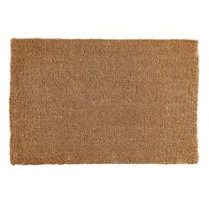 a brown door mat on a white background