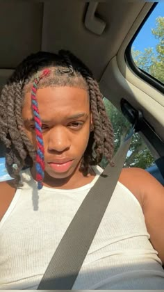 Dyed Locs Men, Loc Journey, Loc Dye Ideas, Small Locs, Free Form Locs, Loc Styles For Men, Dread Braids