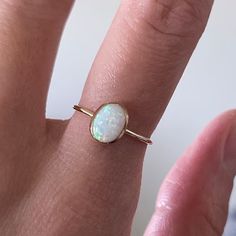 Gold Opal Ring Opal Ring Gold Ring Delicate Gold Ring - Etsy Stackable Oval Midi Rings As Gift, Stackable Oval Midi Rings For Gift, Stackable Oval Midi Rings Gift, Dainty Oval Stackable Midi Rings, Delicate Adjustable Opal Ring For Promise, Delicate Oval Opal Ring As Gift, Delicate Oval Opal Ring Gift, White Hypoallergenic Toe Ring, Hypoallergenic White Toe Ring