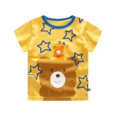 Revive your style with this cool Volter Cartoon Print Cotton Shirt. Crafted from superior cotton fabric, this shirt will be perfect for any day of the week. It provides maximum comfort and breathability, with its lightweight feel. Make it the ideal choice for baby's everyday wear. Toddler Boys Clothes, Clothes Videos, Summer Baby Clothes, Trendy Baby Clothes, Baby Bath Time, Space Rocket, Trendy Baby, Boys Clothes, Baby Play