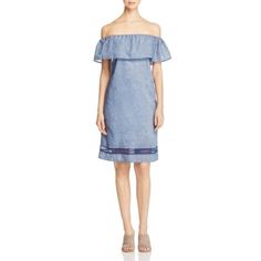 Alison Andrews Marilyn Summer Linen Blend Off-The-Shoulder Blue Mini/Midi Dress. Soak Up The Sun In This Off-The-Shoulder Dress With A Feminine Ruffle At The Neckline. A Lightweight, Floaty Linen Blend Makes It Perfect For Warm-Weather Traveling, As Well As Spring And Summer Soirees. Color Is Medium Indigo (Blue). Colorway Is Lined With A White Lace Inset. Length Is Above Knee, Mini. 41% Linen, 59% Polyester. Soft Linen-Blend Fabric Resists Wrinkles For Easy Packing. Blue Off-shoulder Dress For A Summer Day Out, Blue Off Shoulder Dress For Summer Day Out, Blue Off-shoulder Dress For Summer Day Out, Summer Blue Off Shoulder Dress For Brunch, Blue Off-shoulder Casual Dress For Vacation, Spring Cotton Off-shoulder Dress, Blue Off-shoulder Dress For Spring, Casual Blue Off Shoulder Dress For Spring, Casual Blue Off-shoulder Dress For Day Out