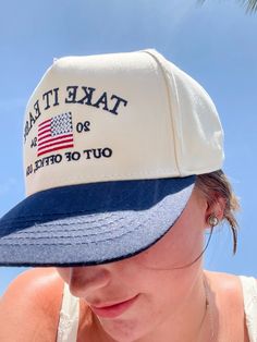 The Cutest Kenz Kustomz Trucker Hat!! #truckerhat #usa #redwhiteandblue Retro Wide Brim Hat For Vacation, Vintage Adjustable Baseball Cap For Summer, Vintage Dad Hat For Summer, Retro Adjustable Dad Hat For Summer, Vintage Summer Dad Hat One Size, Fun Travel Hat, One Size Fits Most, Trendy Snapback Hat For Vacation, Trendy Snapback Cap For Vacation, Snapback Sun Hat With Upf 50+ For Summer