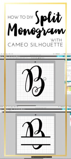 how to make a split monogram with camo silhouettes in photoshopped