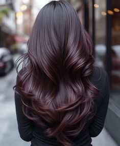 Trending Brown Hair Colors for Dark Skin This Fall - AskNaij Nightshade Hair Color, Hair Color Fair Skin Blue Eyes, Subtle Hair Color For Black Hair, Dark Maroon Hair, Trending Dark Hair, Hair Colors For Dark Hair, Dark Hair Colors, Maroon Highlights, Natural Hair Fall