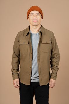 This classic shirt features two chest pockets and a full button-closure and a relaxed cut to accommodate layering. Our standard straight fit is an easy go-to style that goes from work to weekend and can be worn as a shirt or open loose as an overshirt. This versatile 9oz twill is brushed for softness on the inside for all day comfort 100% Cotton Twill Standard Fit Two button-closure chest pockets Soft brushed interior Machine wash cold with mild detergent. Line dry or tumble dry low. Warm iron i