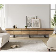 a living room scene with focus on the coffee table