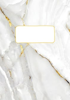 a white and gold marble background with an empty sign