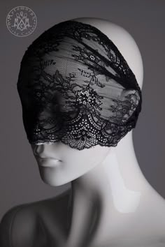 Veil Drawing, Lace Blindfold, Veil Mask, Lace Turban, Surreal Portraits, Real Reference, Face Veil