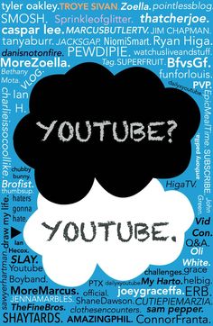 a cloud with words written on it and the word youtube is in front of it