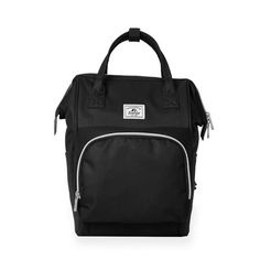 Is there anyone who has not had a backpack like this at one point or another in their life. The enduring design holds up as well in the past as it does today. All the features necessary for school, carrying a simple change of clothes, or a jacket for a day trip. Size: Standard.  Color: Black.  Gender: female.  Age Group: adult. Multifunctional Black Bag For Back To School, Multifunctional Black Bags For Back To School, Black Portable Bag For Back To School, Black School Bag With Zipper Pocket, Black Laptop Bag For Travel And Back To School, Back To School Black Laptop Bag For Travel, Multifunctional Black Backpack For School, Multifunctional Black School Backpack, Black Student Backpack With Zipper Pocket