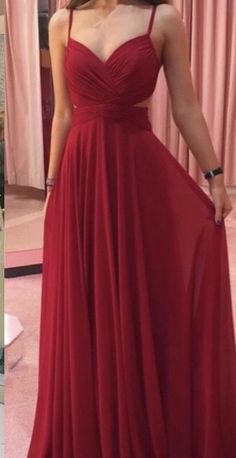 Red Formal Dresses, Simple Prom Dress Long, Burgundy Evening Dress, Prom Dresses Simple, 2020 Prom Dresses, Simple Prom Dress, Dress Graduation, Red Evening Dress, Cute Prom Dresses