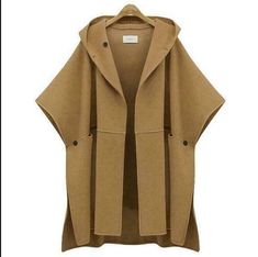 Plus Size Women's Winter Trench Fashion Poncho Cape Cloak Hooded Woolen Coat   Due to manual measurement, please allow 2-3cm error Dear friend: If you feel difficult to choose the size ,you can feel free to contact us, we will give you some suggestion,but it is for you reference only.   Payment   We only accept Paypal:  Auction Item Number, your Full Name and Shipping Address MUST be included in the Escrow payment. All payments are expected within 14  days after the auction is closed. All non-pa Woolen Coat Winter, Mantel Cape, Woolen Tops, Mode Mantel, Fall Fashion Coats, Loose Cardigan, Hooded Poncho, Casual Outerwear, Poncho Style