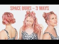 Space buns tutorial in curly hairQuickeasy hairstyles hairstyle haircut haircolor Space Buns Tutorial, Buns Tutorial, Space Buns Hair, Tiny Hair Clip, Hairstyle Youtube, Easy Hairstyles Quick, Short Hair Bun, Easy Hairstyles For School