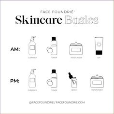 The Beginner's Guide to Skincare Basics! Discover the essential skincare steps to kickstart your effective and efficient skincare routine. Your path to skincare success starts here! 💫 #skincareroutine #skincaresteps #skincareorder Basic Body Care Routine, Skincare Asmr, Skincare Step, Skincare Clinic, Steps Skincare, Men Skin Care