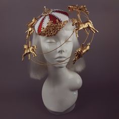 Burlesque Headpiece, Pixel Fashion, Head Peice, Circus Carousel, Veil Hat, Chorus Line, Crazy Hat, Dark Beauty Magazine, Circus Costumes