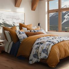 Sierra Mist Reversible Bedding Set - Your Western Decor Cabin Bedding Sets, Cabin Bedding, Rustic Bedding Sets, Rustic Comforter, Western Bedding, Cotton Comforter Set, Reversible Bedding, Cabin Bed, Rustic Bedding