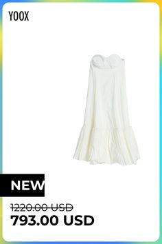 poplin, brand logo, solid color, wide neckline, sleeveless, fully lined, zipper closure, no pockets, flared style , Color: White , Size: 6 Missoni, Isabel Marant, Fashion And Design, Brand Logo, Clothing And Shoes, Ballet Skirt, Color White, Midi Dress, Solid Color