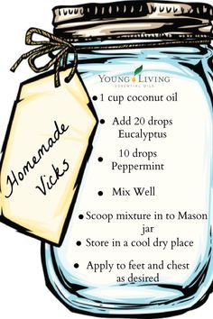 Homemade Vicks, Joululahjat Diy, Sick Remedies, Herbal Recipes, Natural Healing Remedies