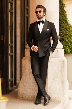 When the occasion demands your best, the Black Double Breasted Tuxedo 2-Piece answers with unmistakable presence. Tailored to perfection, it captures the essence of modern masculinity.  #blacktuxedo #mensformalfashion #powerdressing #eleganceinblack #doublebreastedsuit #boldmenswear #commandingstyle #luxurysuit #tailoredfit #modernmenswear